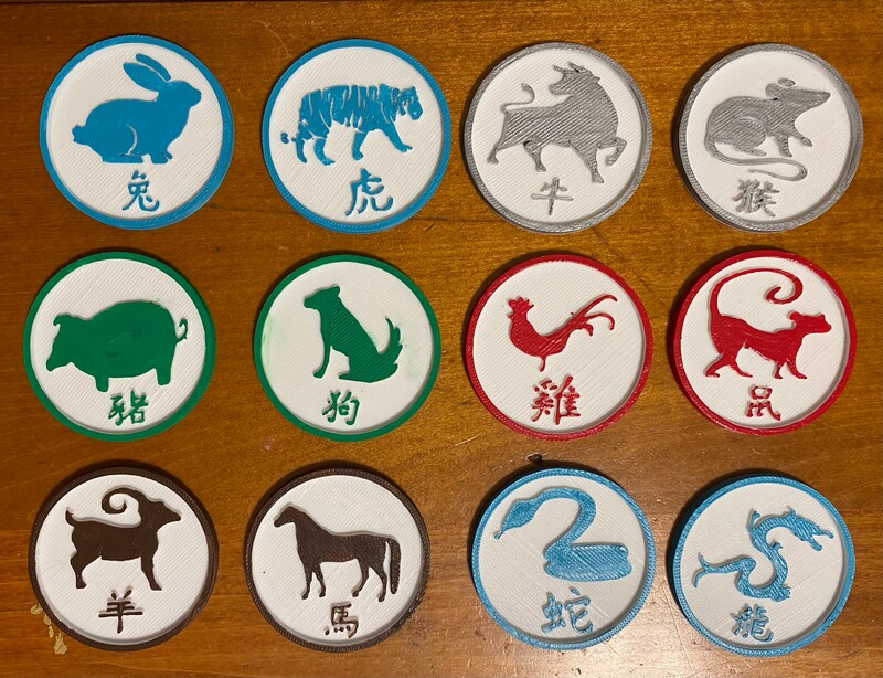 Eastern Zodiac Coasters
